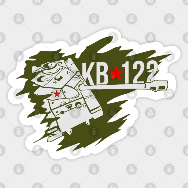 Soviet heavy tank KV-122 Sticker by FAawRay